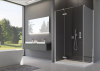 Ronal Sanswiss drzwi jednoczęściowe ze ścianką stałą w linii 140x200 cm, szkło Durlux 200, profile chrom PU13PD1401022